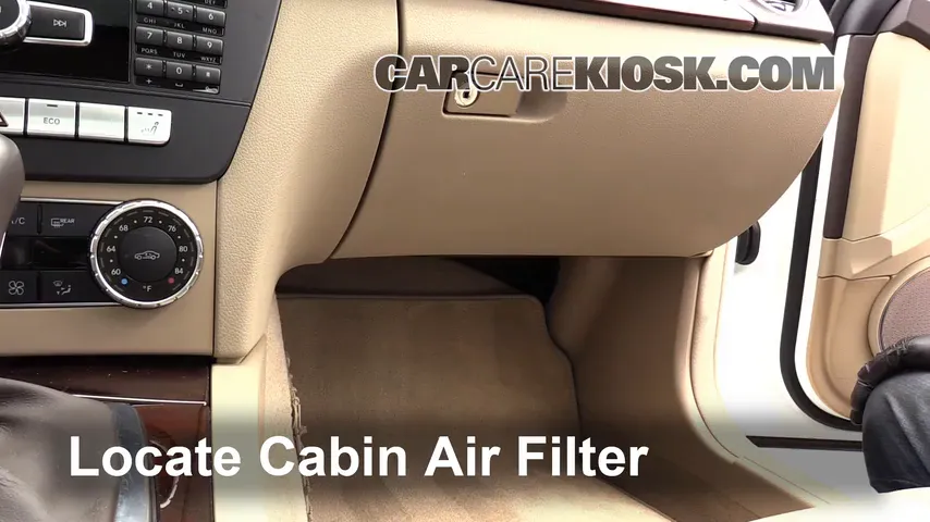 2013 Mercedes-Benz C300 4Matic Sport 3.5L V6 Air Filter (Cabin) Replace